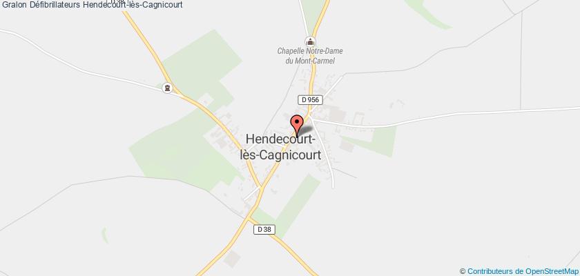 plan défibrillateurs Hendecourt-lès-Cagnicourt