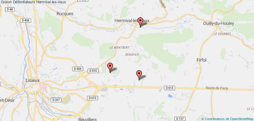 plan défibrillateurs Hermival-les-Vaux