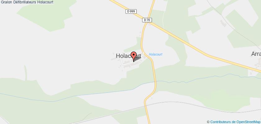 plan défibrillateurs Holacourt