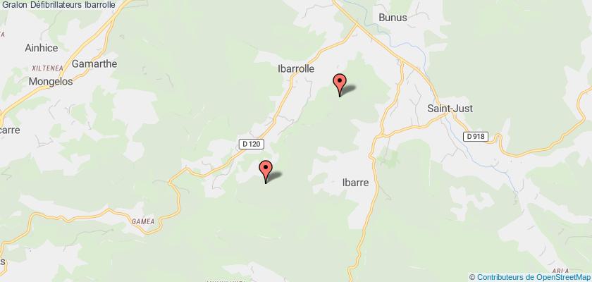 plan défibrillateurs Ibarrolle