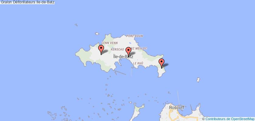 plan défibrillateurs Ile-de-Batz