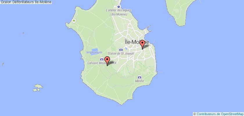plan défibrillateurs Ile-Molène