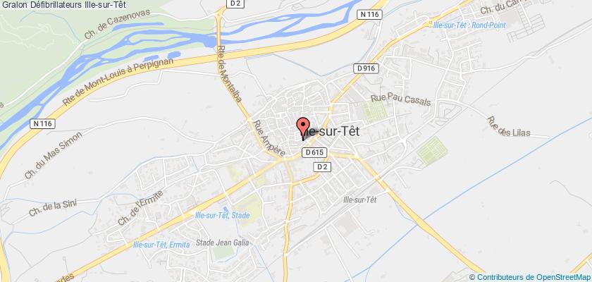 plan défibrillateurs Ille-sur-Têt