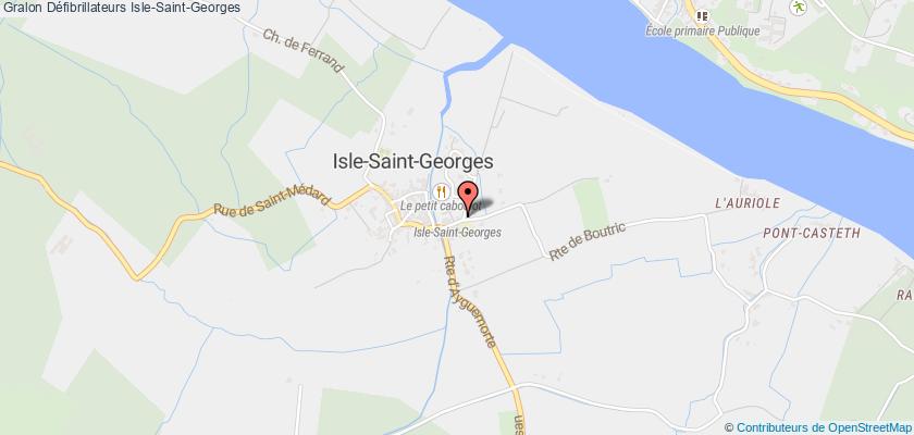 plan défibrillateurs Isle-Saint-Georges