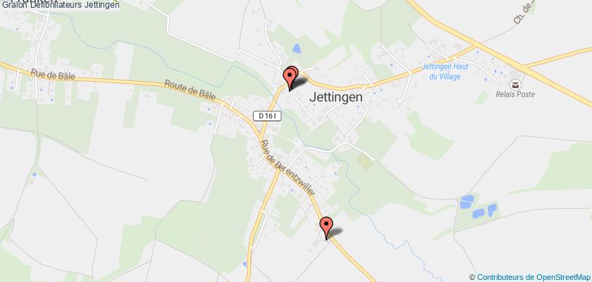 plan défibrillateurs Jettingen