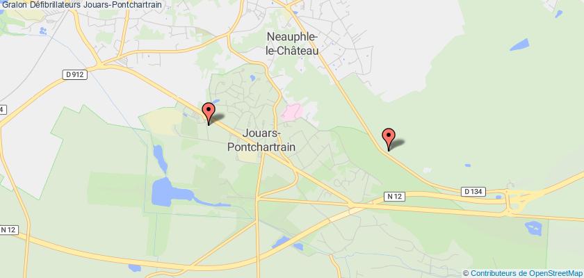 plan défibrillateurs Jouars-Pontchartrain