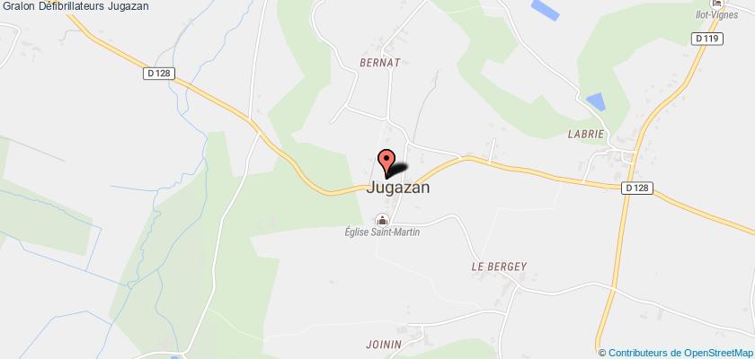 plan défibrillateurs Jugazan