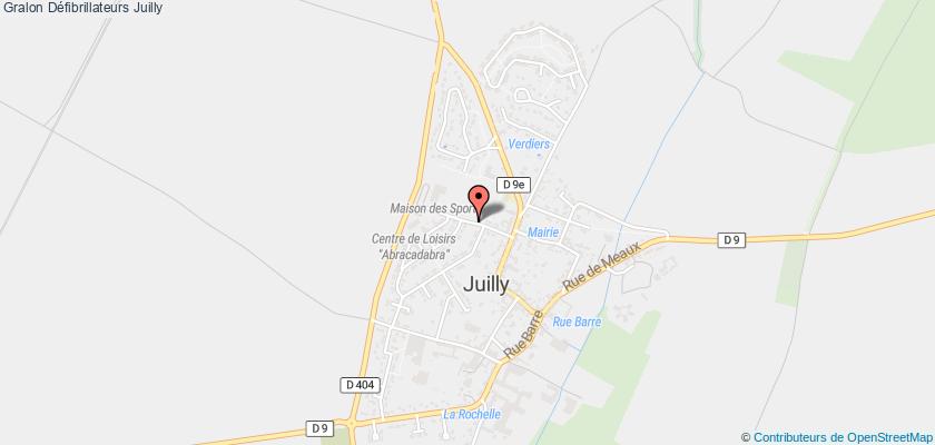 plan défibrillateurs Juilly