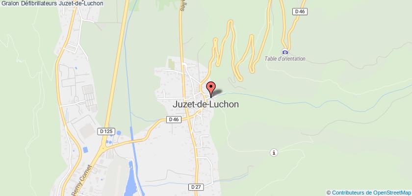 plan défibrillateurs Juzet-de-Luchon