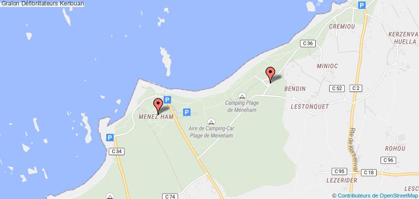 plan défibrillateurs Kerlouan