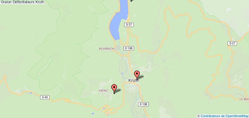 plan défibrillateurs Kruth