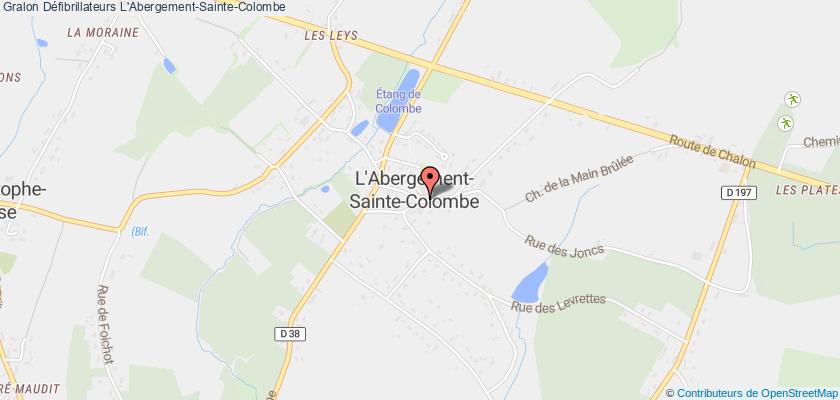 plan défibrillateurs L'Abergement-Sainte-Colombe