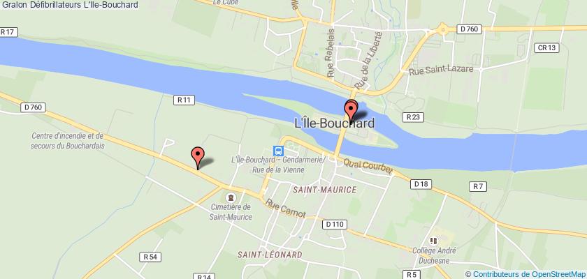 plan défibrillateurs L'Ile-Bouchard