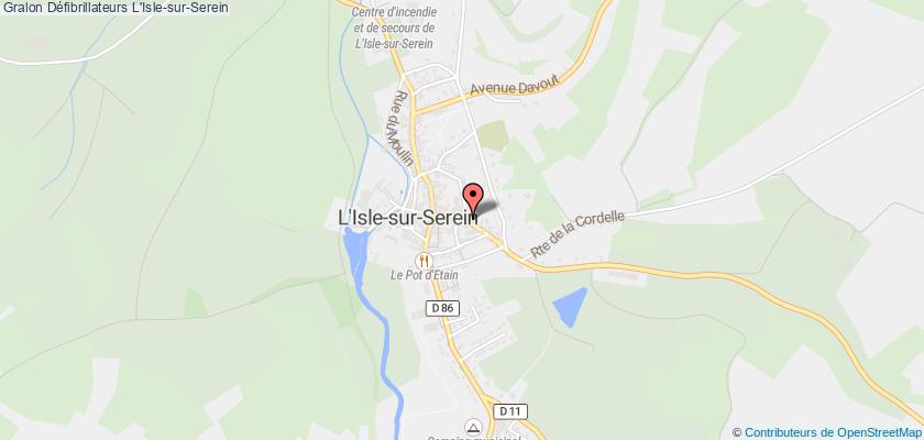 plan défibrillateurs L'Isle-sur-Serein