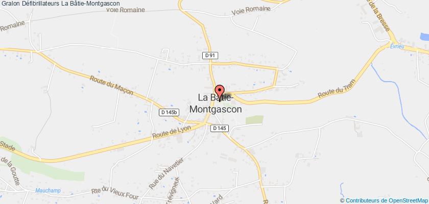 plan défibrillateurs La Bâtie-Montgascon