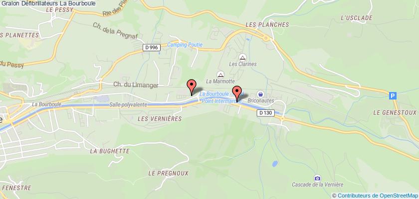 plan défibrillateurs La Bourboule