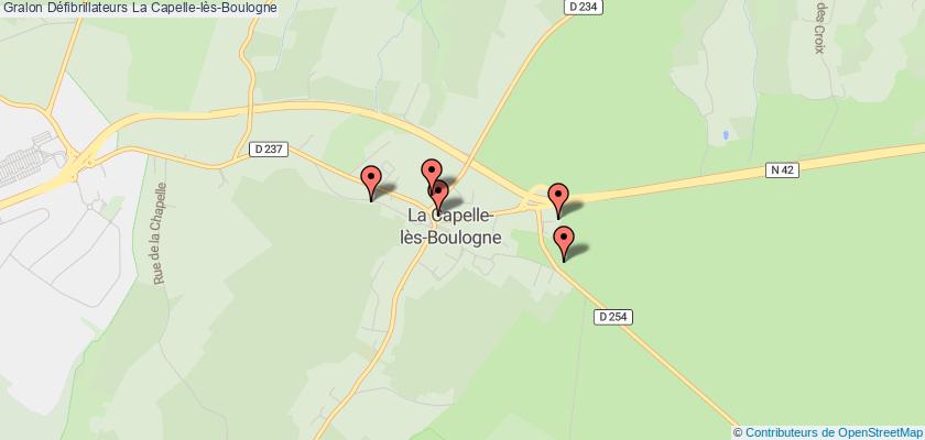 plan défibrillateurs La Capelle-lès-Boulogne