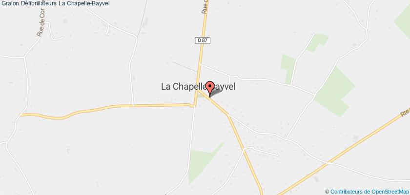 plan défibrillateurs La Chapelle-Bayvel