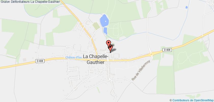 plan défibrillateurs La Chapelle-Gauthier
