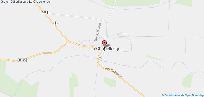 plan défibrillateurs La Chapelle-Iger
