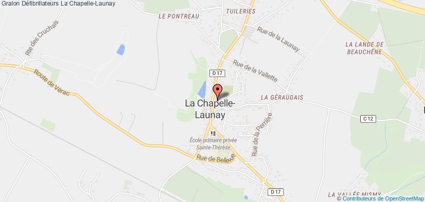 plan défibrillateurs La Chapelle-Launay