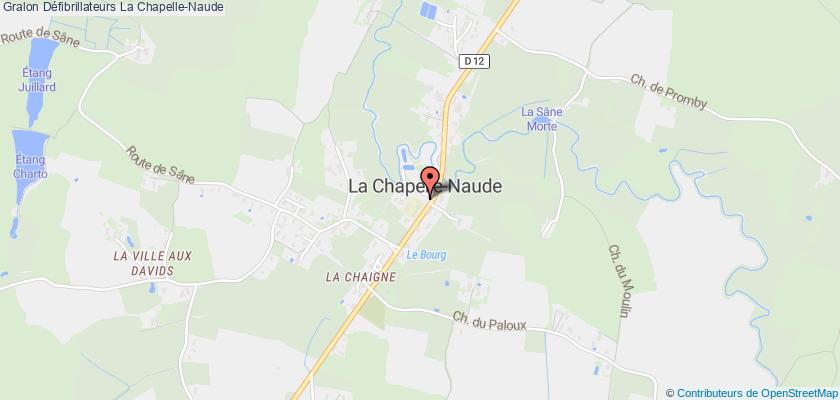 plan défibrillateurs La Chapelle-Naude