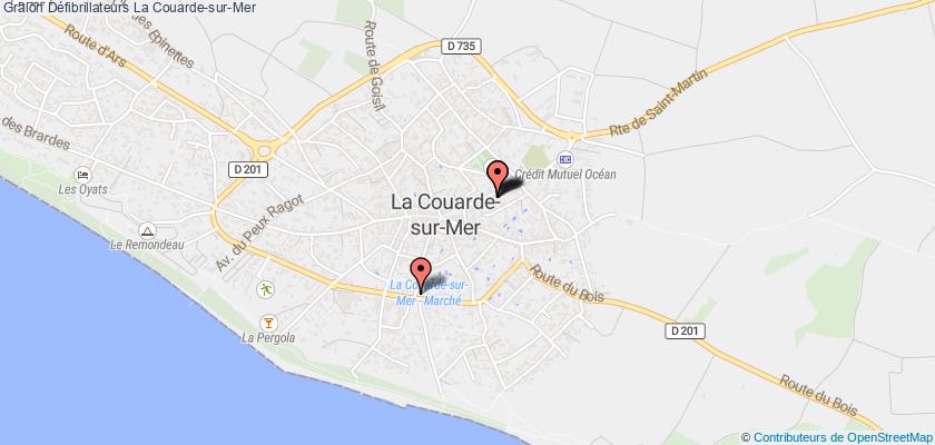 plan défibrillateurs La Couarde-sur-Mer