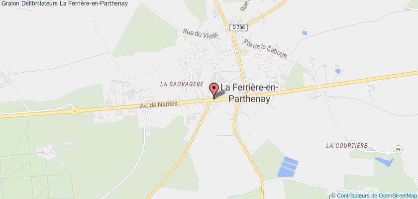 plan défibrillateurs La Ferrière-en-Parthenay