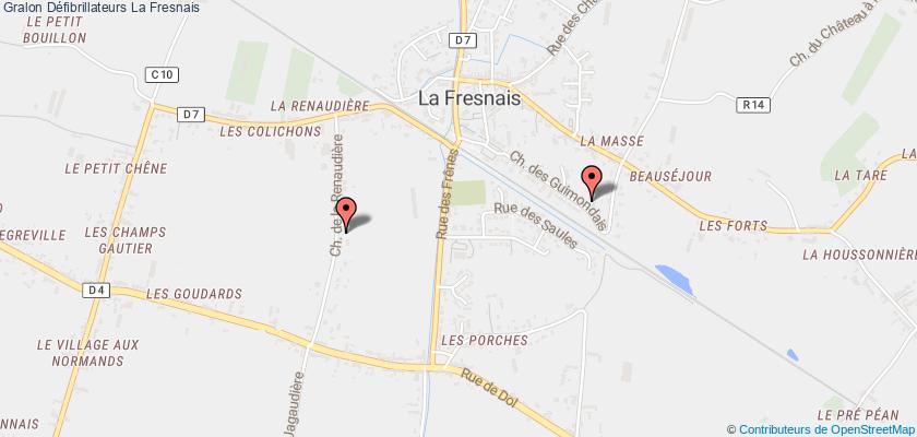 plan défibrillateurs La Fresnais