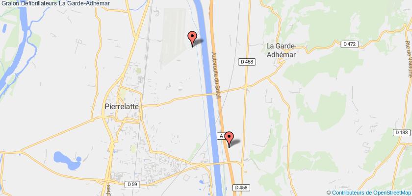 plan défibrillateurs La Garde-Adhémar