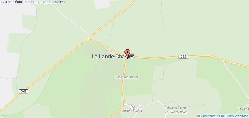 plan défibrillateurs La Lande-Chasles