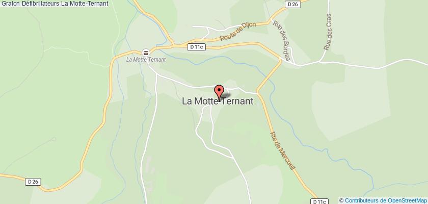 plan défibrillateurs La Motte-Ternant