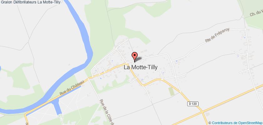 plan défibrillateurs La Motte-Tilly