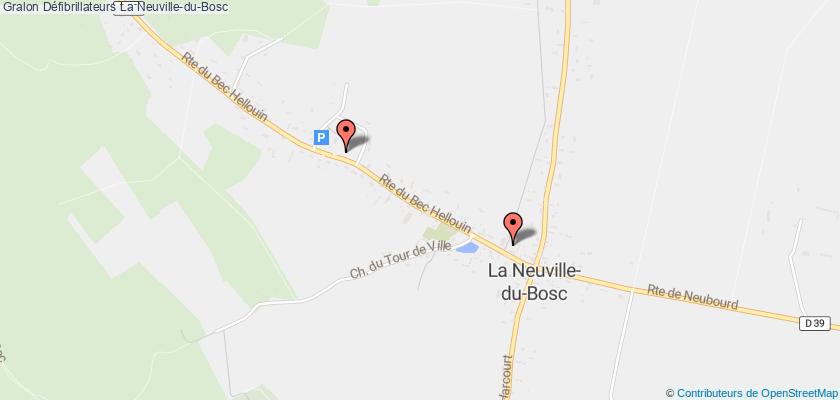 plan défibrillateurs La Neuville-du-Bosc