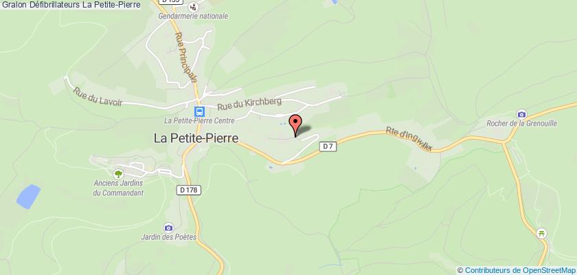 plan défibrillateurs La Petite-Pierre