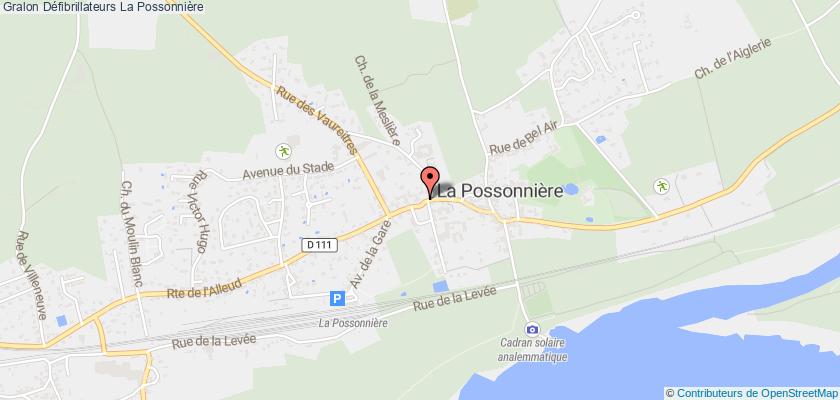 plan défibrillateurs La Possonnière