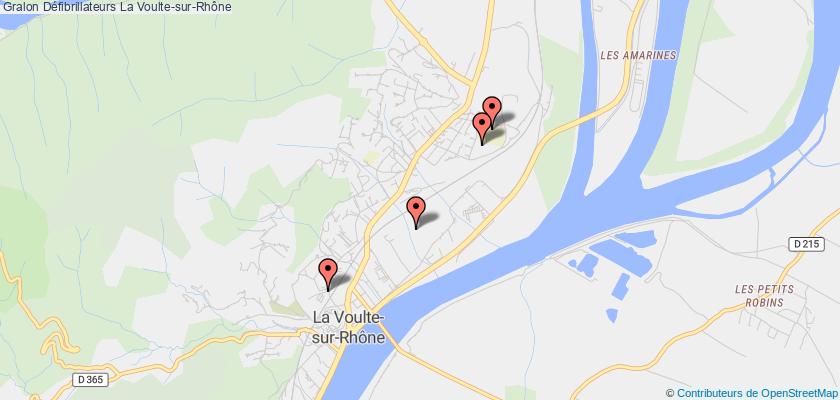 plan défibrillateurs La Voulte-sur-Rhône