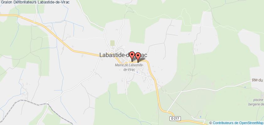 plan défibrillateurs Labastide-de-Virac