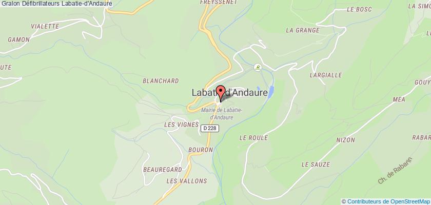 plan défibrillateurs Labatie-d'Andaure