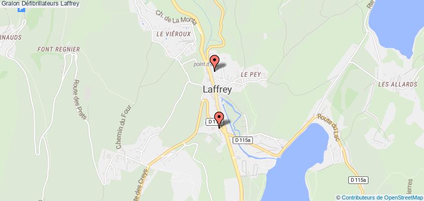 plan défibrillateurs Laffrey