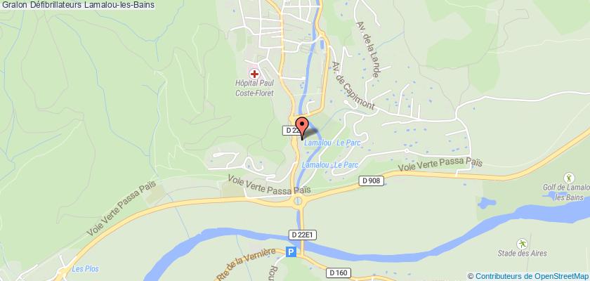 plan défibrillateurs Lamalou-les-Bains