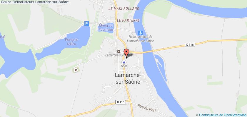 plan défibrillateurs Lamarche-sur-Saône