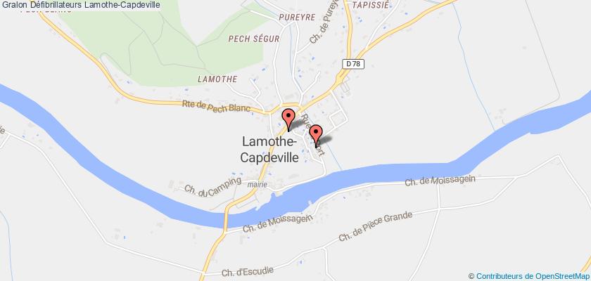 plan défibrillateurs Lamothe-Capdeville
