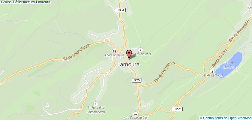 plan défibrillateurs Lamoura