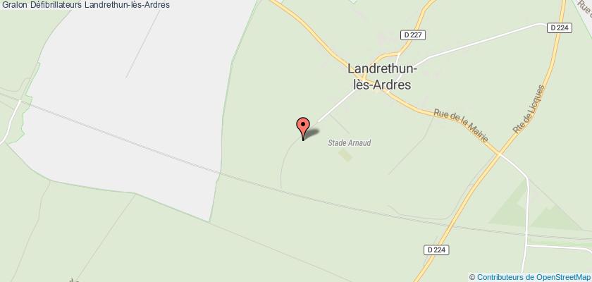 plan défibrillateurs Landrethun-lès-Ardres
