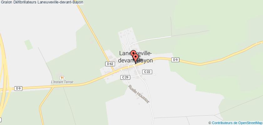 plan défibrillateurs Laneuveville-devant-Bayon