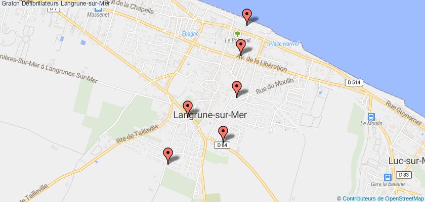 plan défibrillateurs Langrune-sur-Mer