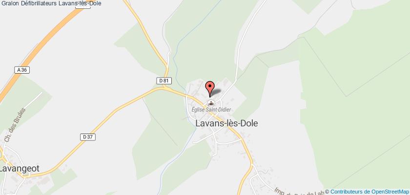 plan défibrillateurs Lavans-lès-Dole