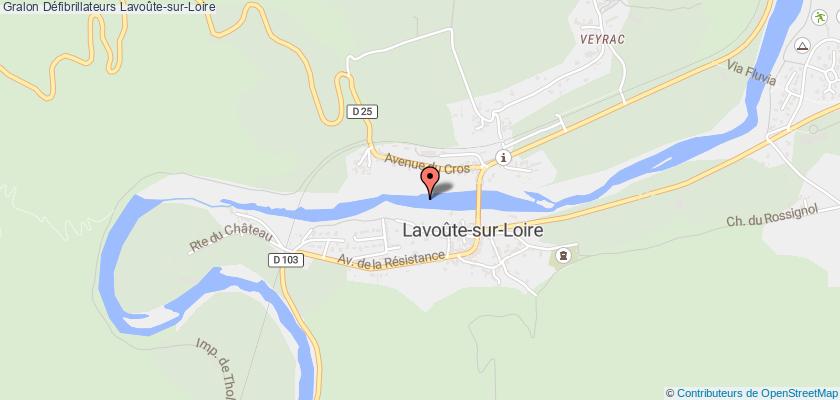 plan défibrillateurs Lavoûte-sur-Loire