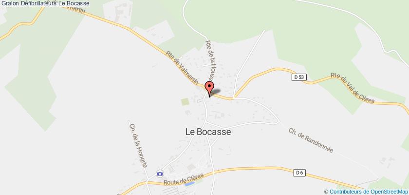 plan défibrillateurs Le Bocasse